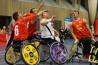 Spielszene Trier gegen Rhaden