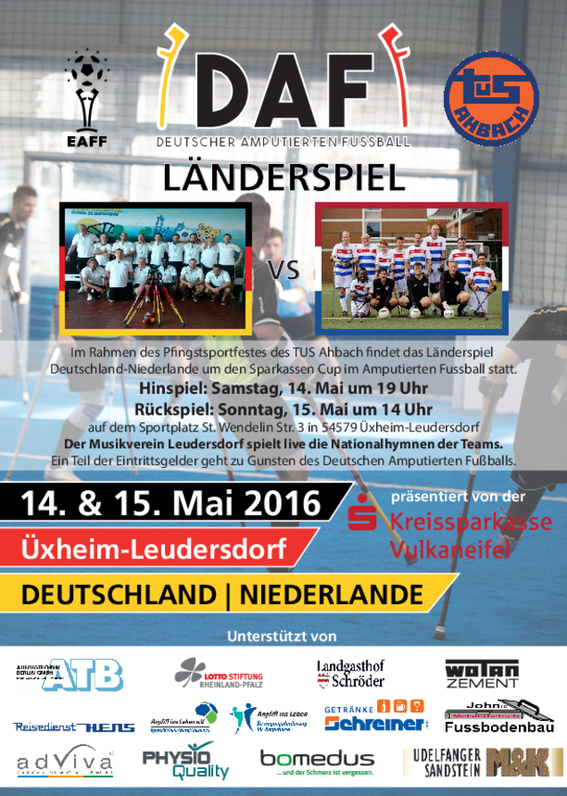 Flyer Länderspiel