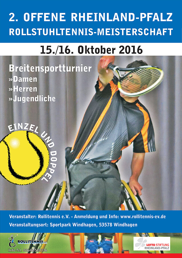 Einladungsplakat LM Rollitennis