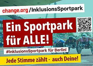Aufruf zur Unterstützung auf change.org mit QR-Code