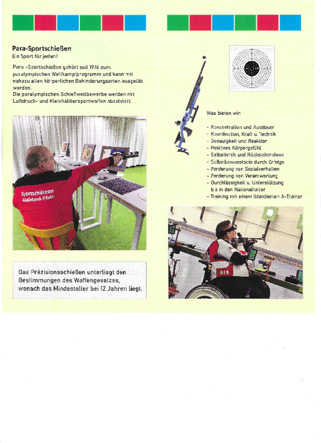 Flyer Sportschießen
