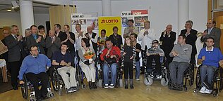 BSV Ehrung Gruppe Die erfolgreichsten Behindertensportler des BSV Rheinland-Pfalz wurden in Koblenz geehrt.