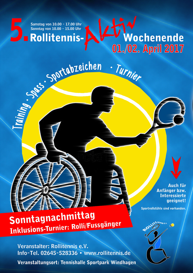 Plakat 5. Rollitennis-Aktiv-Wochenende Plakat 5. Rollitennis-Aktiv-Wochenende