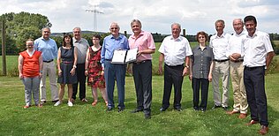 Gruppenbild mit Karl-Heinz Thommes