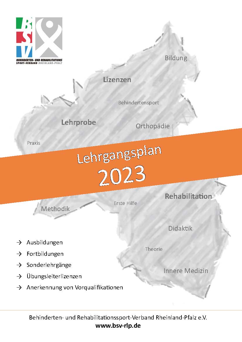 Der Lehrgangsplan 2023 ist Da! - BSV RLP